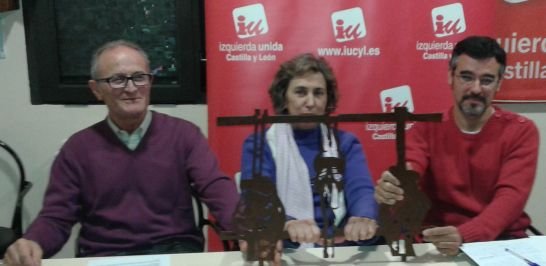 Miguel Ángel Gómez, Montse Sanz y Alberto Castaño, precandidatos de Izquierda Unida a la Alcaldía de Cuéllar en 2015