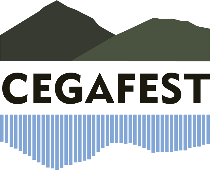 Logotipo del Cegafest, festival en defensa del río Cega organizado por Izquierda Unida Cuéllar